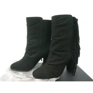 GIUSEPPE ZANOTTI  ALABAMA FRINGE ANKLE BOOTS🛍